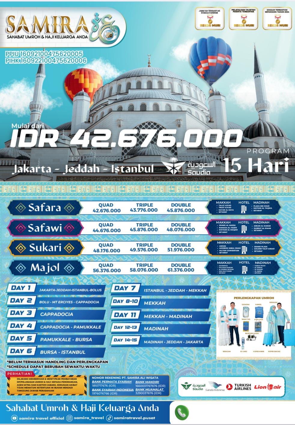 Umroh Plus Turki 15 Hari
